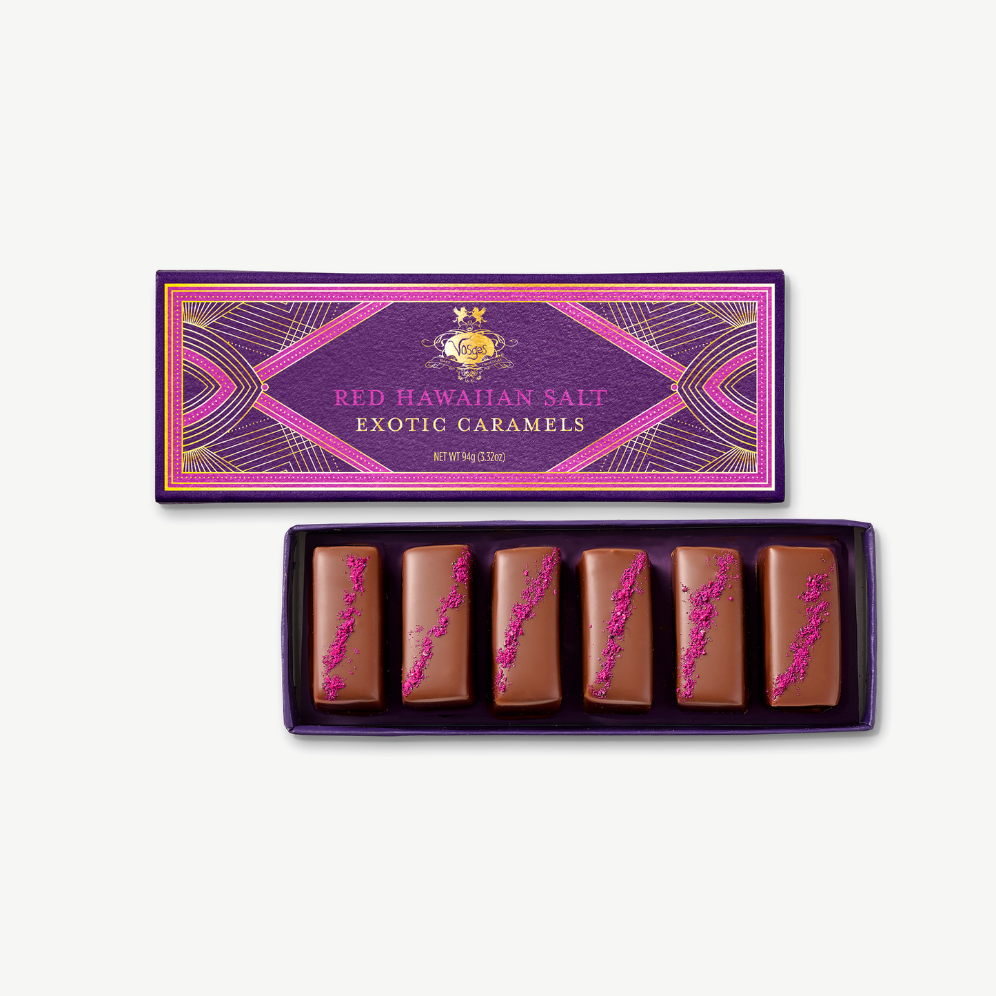 Red Hawaiian Salt Caramels, 6 pieces