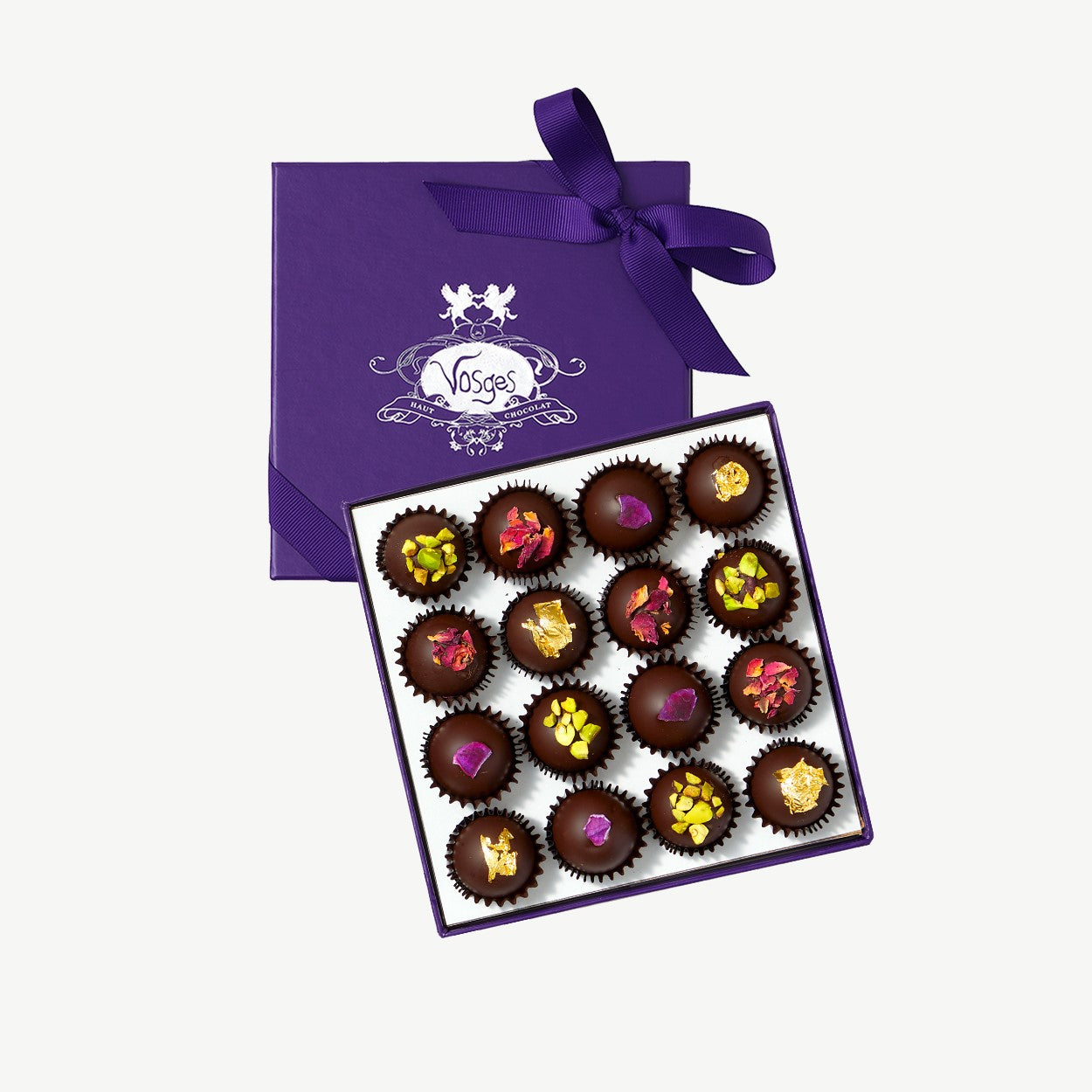 High-Phenolic Olive Oil and Dark Chocolate Vegan Truffle Collection, 16 pieces