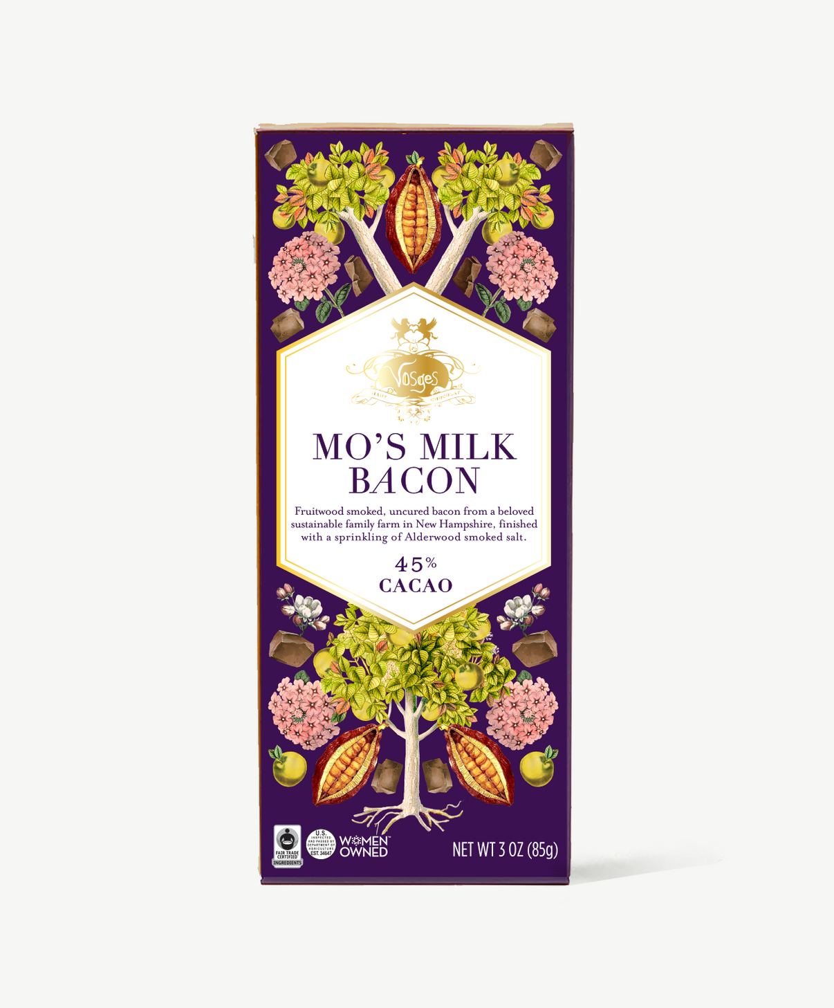 Mo's® Milk Chocolate Bacon Bar | Bacon and Chocolate | Vosges Chocolate ...